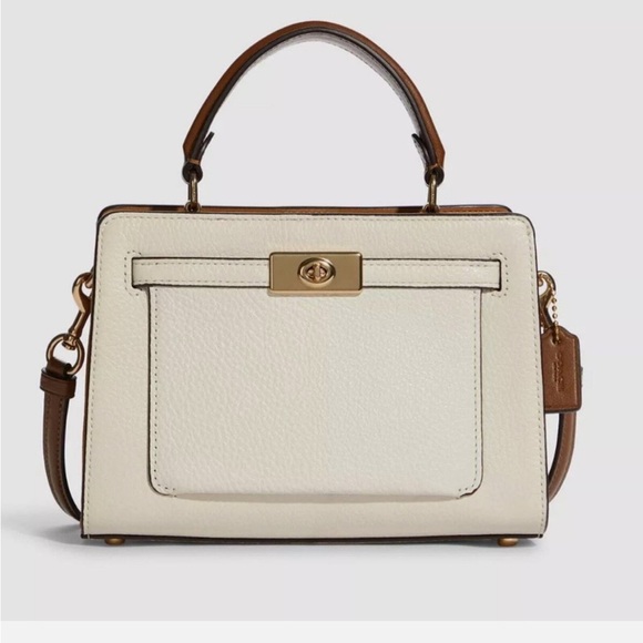Coach Mini Lane Top Handle Purse In Colorblock - Picture 1 of 7